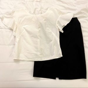 Anthropologie Ruffle Sleeve Blouse